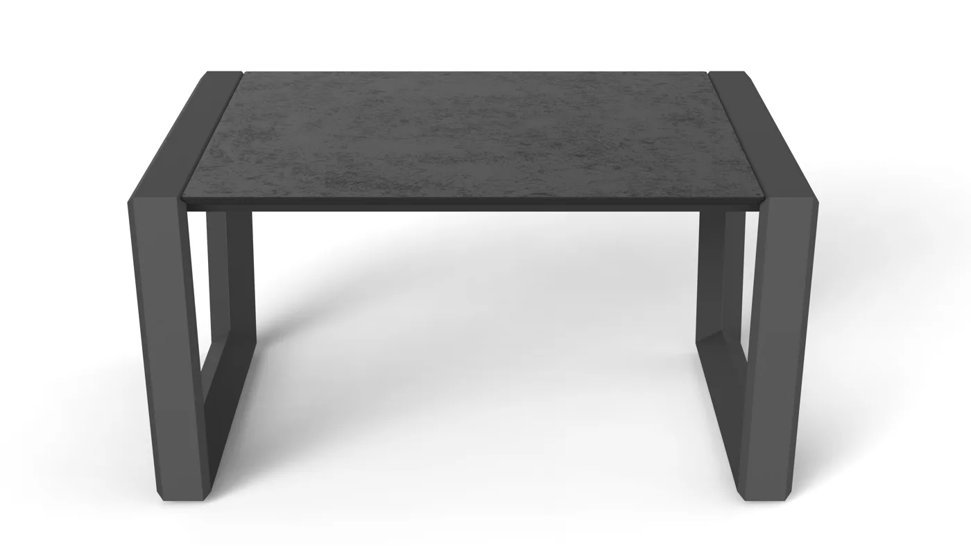 Bato dining table - dark top (square/bar height)