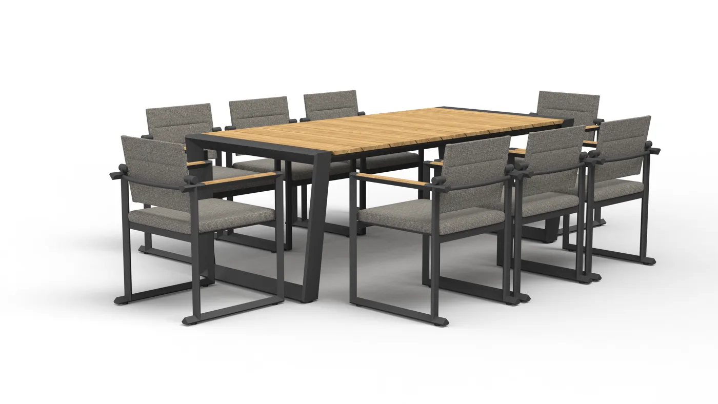 Bato sectional sofa set - assembled L-shape with coffee table